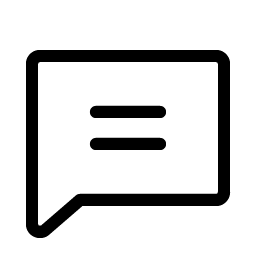 chat text light icon