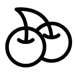 cherries light icon