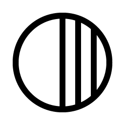 circle half light icon
