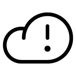cloud warning light icon