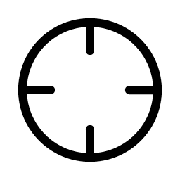 crosshair simple light icon