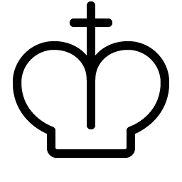 crown cross light icon