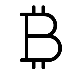 currency btc light icon