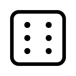 dice six light icon