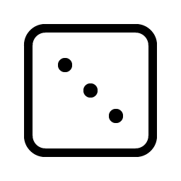 dice three light icon