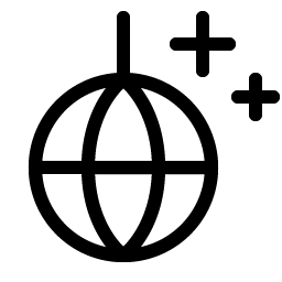 disco ball light icon