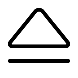 eject simple light icon