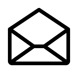 envelope open light icon