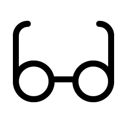eyeglasses light icon