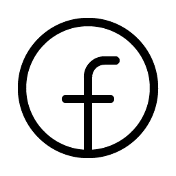 facebook logo light icon