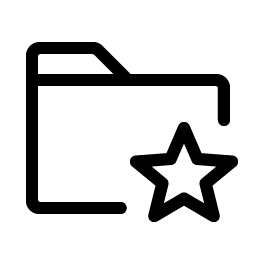 folder star light icon