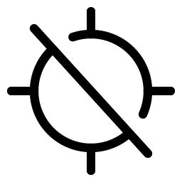 gps slash light icon