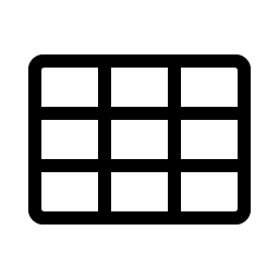 grid nine light icon