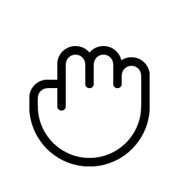 hand grabbing light icon