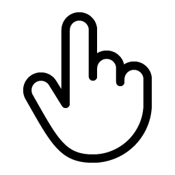 hand pointing light icon