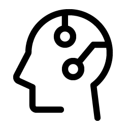 head circuit light icon
