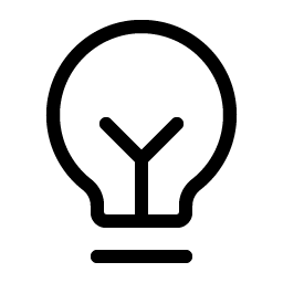 lightbulb filament light icon