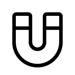 magnet straight light icon