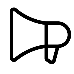 megaphone light icon