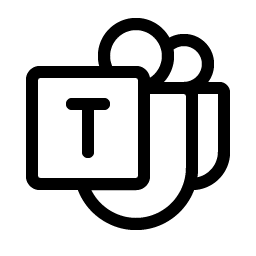 microsoft teams logo light icon