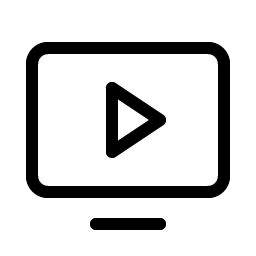 monitor play light icon