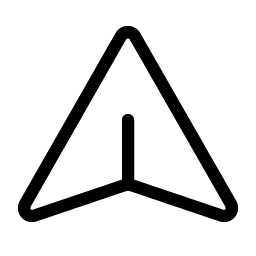 paper plane light icon