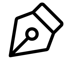 pen nib light icon