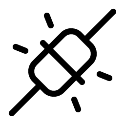 plugs connected light icon