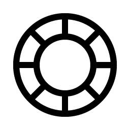 poker chip light icon