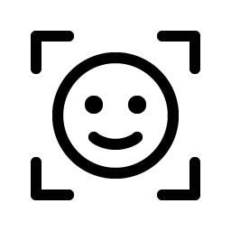 scan smiley light icon