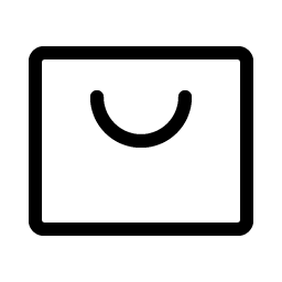 shopping bag light icon