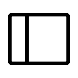 sidebar simple light icon