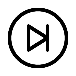 skip forward circle light icon