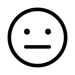 smiley meh light icon