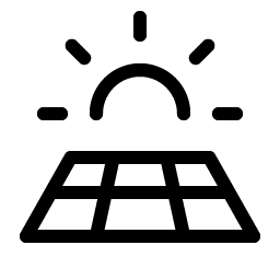 solar panel light icon
