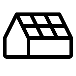 solar roof light icon