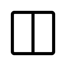 square split horizontal light icon