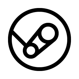 steam logo light icon