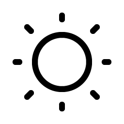 sun dim light icon
