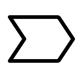 tag chevron light icon