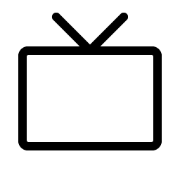 television simple light icon