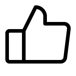 thumbs up light icon