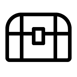 treasure chest light icon