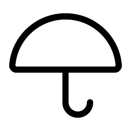 umbrella simple light icon