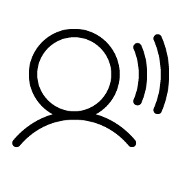 user sound light icon