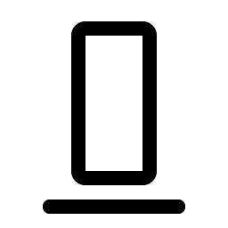 align bottom simple icon