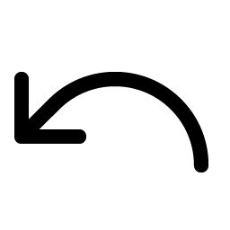 arrow arc left icon