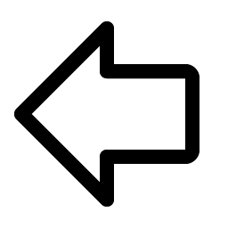 arrow fat left icon