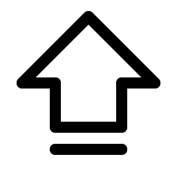 arrow fat line up icon