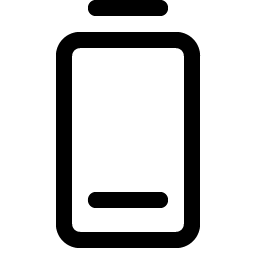 battery vertical low icon